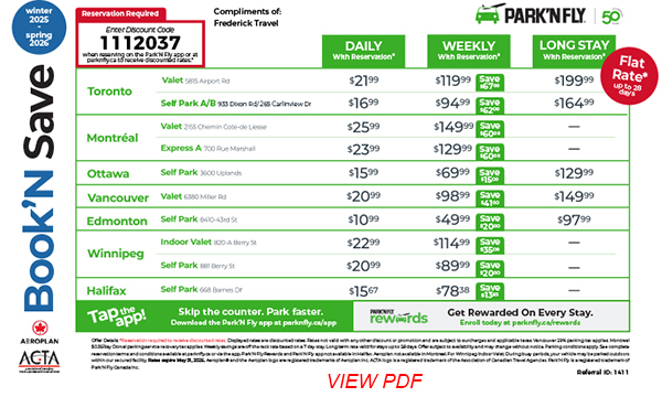 Park n Fly Offer