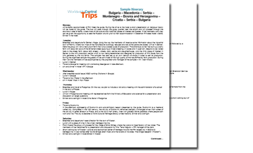 Bulgaria, Macedonia, Serbia, Montenegro, Bosnia, Herzegovina, Croatia